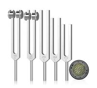 Daijianbin Diapasones para kit de curación de 128 Hz, 136 Hz, 256 Hz, 384 Hz, 512 Hz y activador de hockey para curación, terapia de sonido, cuidado personal