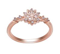 Daijianbin El de nieve de las mujeres lindas suena los anillos elegantes femeninos delicados, cuáles son la boda de la joyería R4-6, Zinc