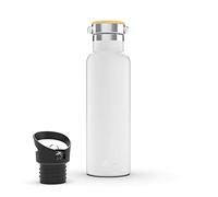 Daikoku Botella Agua Acero Inoxidable - 500ml - Botella Térmica - Bebidas Frías 24 Horas y Calientes 12 Horas - Botella Agua Antigoteo - Doble Pared Libre de BPA - Cantimplora Termica - Blanco
