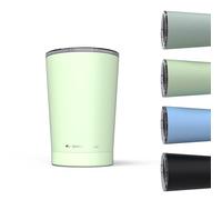 Daikoku Vaso térmico café 330ml acero inoxidable | Taza de viaje con tapa hermética libre de BPA | Termo portátil doble pared aislante, mantiene bebidas frías 12h y calientes 5h | Color Verde