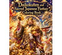 Daikokuten and Sacred Japanese Fantasy Coloring Book: Relaxing Japanese Fantasy Adult Coloring Book Art for Wealth, Luck, Happiness, Prosperity and Stress Relief (Positive Energy Coloring Series)