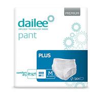Dailee Pants Plus M - 30x Pañales Adultos - Braga Pañal para Ancianos, Hombres y Mujeres - Maxima Absorcion - 30 Bragas Incontinencia Mujer y Hombre