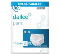 Dailee Pants Plus XL - 90x Pañales Adultos Maxima Absorcion - Braga Pañal Adulto para Ancianos, Hombres y Mujeres - 90 Bragas Incontinencia Mujer y Hombre