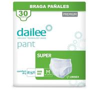 Dailee Pants Super M - 30x Pañales Adultos Maxima Absorcion - Braga Pañal Adulto para Ancianos, Hombres y Mujeres - 30 Bragas Incontinencia Mujer y Hombre
