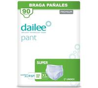 Dailee Pants Super XL - 90x Pañales Adultos Maxima Absorcion - Braga Pañal Adulto para Ancianos, Hombres y Mujeres - 6 Paquetes de 15 Bragas Incontinencia Mujer y Hombre