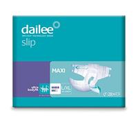 Dailee Slip L/XL - 28x Pañales Adultos Maxima Absorción - 28 piezas, Absorbencia 7,5 gotas - Braga Pañal para Anciano, Hombre y Mujer