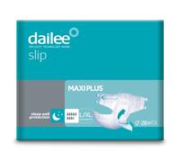 Dailee Slip Maxi y Maxi Plus - M, L/XL y XXL - 112x Pañales Adultos (96x XXL)