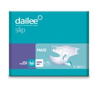 Dailee Slip Maxi y Maxi Plus - M, L/XL y XXL - 112x Pañales Adultos (96x XXL)