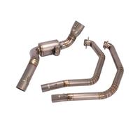 daili store Tubo de conexión de cabeza de motocicleta, tubo de enlace delantero, sistema de escape de aleación de titanio compatible con BMW F800 GS compatible con Adventure 2008-2018