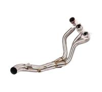 daili store Tubo de escape de motocicleta, tubo de conexión de escape inoxidable de aleación de titanio, tubo de conexión deslizante, Compatible con Yamaha FZ09 MT09(E Titanium)