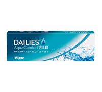 Dailies AquaComfort Plus Lentes de contacto de reemplazo diario, Pack de 30, R 8.7 mm, D 14.0 mm, -12 Diopt