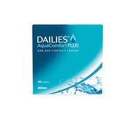 Dailies AquaComfort Plus Lentes de contacto de reemplazo diario, Pack de 90, R 8.7 mm, D 14.0 mm, -10 Diopt