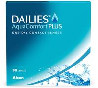 Dailies AquaComfort Plus Lentes de contacto de reemplazo diario, Pack de 90, R 8.7 mm, D 14.0 mm, -11 Diopt