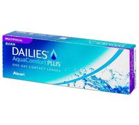 Dailies AquaComfort Plus Multifocal Lentes de contacto progresivas de reemplazo diario, Pack de 30, R 8.7 mm, D 14.0 mm, adición baja -0.5 Diopt