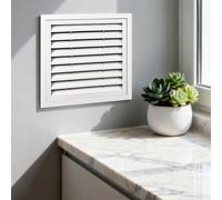 Dailify Panel de Acceso Persianas para El Hogar Panel de Acceso Tapa Ventilada, Aluminio Eléctrico Puerta de Acceso a la Fontanería, Pared/Techo Trampilla de Acceso(55x60cm (22x24in))