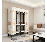 Dailify Plegable Armario de Tela Percheros Plegables con Funda, Armario Portátil Cerrado con Espacio Independiente, Armario Magnético para Colgar Ropa y Ropa de Cama(2.03m/6.7ft)