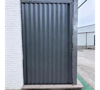 Dailify Puerta Acordeón Puerta Corredera Plegable con Cerradura para Exteriores, Reja Divisoria Retráctil Tipo Acordeón, Gran Puerta Plegable Tipo Concertina para Despensa(170x220cm (67x87in))