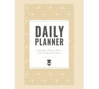 Daily & 12 Month Planner Organizer Journal For Goal Setting, Habit Tracking, Scheduling Appointments With Empty Line Space To Write: Big Format 8.5 By ... Any Year Full 365 Days Plus Empty Calendar