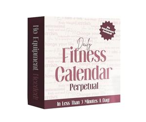 Daily Activity Tracker, Desktop Fitness Planner, 10x8 Inches Portable Stand with Monthly View, Waterproof Cardstock Gym Companion, Sl esign with High Contrast Wellness Aid for Offices and Bedrooms