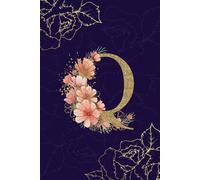 Daily Affirmation, Prayer, Reflection and Gratitude Journal with Scriptures - Initial Q Purple and Gold Journal | 180+ Lined Prompted Pages | 6x9 Inch ... for Women and Girls | 6-Month Undated Journal