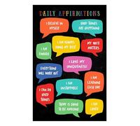 Daily Affirmations Poster for School Nurse Office, Positive Mindset Wall Art for Pediatric Clinic Decor and Health Room Bulletin Board(Framed,16x24inch(40x60cm))