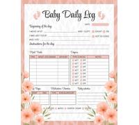 Daily Baby Tracking Log Notebook: Track Feeding Schedule, Sleep, Diapers, Growth & Doctor Visits | Perfect For First Time Parents & Nursing Moms