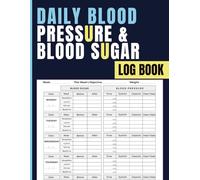 Daily Blood Pressure and Blood Sugar Log Book: 2 in 1 Health Tracker to Record Glucose Levels, Monitor Readings Before and After Meals, Track Heart Rate, and Weekly Progress
