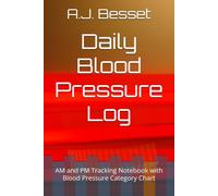 Daily Blood Pressure Log: AM and PM Tracking Notebook with Blood Pressure Category Chart