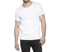 Daily BREAD & BOXERS Camiseta Cuello Relax ALGODÓN ORGÁNICO (XL, Blanco)