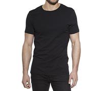 Daily BREAD & BOXERS Pack 2 Camisetas Cuello Caja ALGODÓN ORGÁNICO, Negro