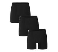 DAILY BREAD & BOXERS Pack 3 Boxer algodón orgánico Extra Largos (M, Negro)