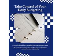 Daily Budgeting Planner - Undated Monthly & Weekly Expense Tracker, Minimal Black & White Interior, 8.5” x 11” | Income, Expenses, Notes, and Balance ... tool for managing income and expenses