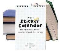 Daily Calendar 2026 - Motivational Monthly Planner Peel Off | Stickers Layout Features Easy View Pages Productivity and Scheduling Efficiency for Home Office Students Family Study