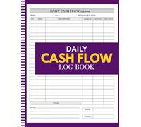 Daily Cash Flow Log Book: Track Income, Expenses & Balances | 110-Page Undated Financial Ledger for Small Business, Freelancers & Side Hustles | 8.5 x 11 Format