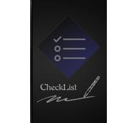 Daily Checklist - Perfect For Everyday Tasks, Project, Shopping List, Traveling, Tracking Goals & progression. Compact Size (5x8) BLACK: For Work, ... Done (Checklist for Getting Things Done!)