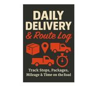 Daily Delivery & Route Log: Track Stops, Packages, Mileage & Time on the Road