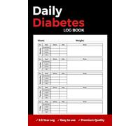 Daily Diabetes Log Book: Weekly Blood Sugar Monitoring Diary for +2.5 Years of Recording (4 Time Before & After) | Testing and Monitoring Blood Sugar Level.