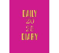 Daily Diary 2025 One Page A Day: 365 days Fully lined and Dated Journal, From January 1st to December 31st. Pink Cover
