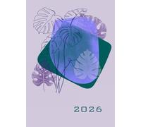Daily diary 2026 [Monstera] 365 Day: 12 Month Planner, Calendar Yearly Monthly, , Perfect for Office Schedule & School