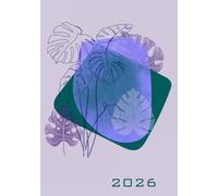 Daily diary 2026 [Monstera] 365 Day: 12 Month Planner, Calendar Yearly Monthly, , Perfect for Office Schedule & School