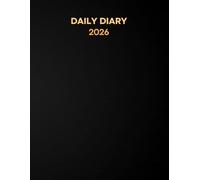 Daily Diary 2026: One Page Per Day with Hourly Time Slots, Starts From ( January 2026 To December 2026) 8,5"X11" inch