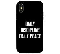 Daily Discipline Daily Peace Carcasa para iPhone X/XS