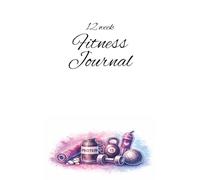 Daily Fitness & Food Tracker A 3-Month Journal with Daily Logs, Weekly Reflections, and Monthly Habit Trackers to Track Progress, Support Weight ... cover with watercolor design. 6x9 notebook.