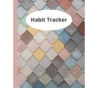Daily Habit Tracker Notebook for Productivity, Wellness, and Self Care - Geometric Pastel Pattern Cover - 100 pages, 7.5x9.25 in