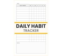 Daily Habit Tracker: Track up to 15 Habits Each Week (Small 5 × 8 in)