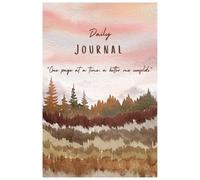 Daily Journal: 31 Pages | 6 x 9 | Track Your Day | Pink Background