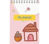 Daily Journal | To Do List Notebook | Hourly Schedule | Self Motivation | Whimsical Art | Light Pink and White Background with Adorable Cartoon Illustration