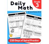 Daily Math Grade 3: 220 Days of Spiral Math Practice (Test Prep Third Grade)