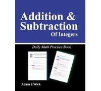 Daily Math Practice Book: Addition and Subtraction of Integers