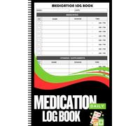 Daily Medication Log Book: 52-Week Medication Chart Book | Monday to Sunday Medicine Dosage Record Book | Simple Personal Medication Tracker